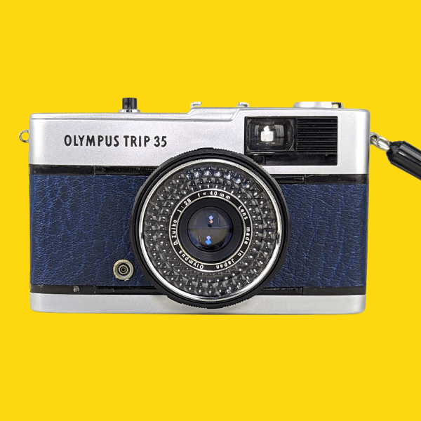 Olympus Trip 35 Navy Point and Shoot 35mm Film Camera Online now