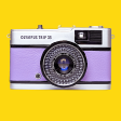 Olympus Trip 35 Lilac Point and Shoot 35mm Film Camera Fashion