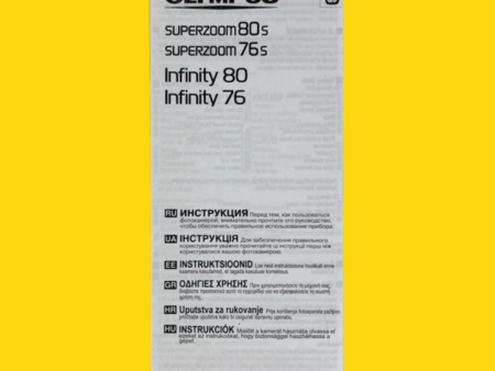 Olympus Superzoom 80s 76s infinity 80 76 Original Instructions Supply