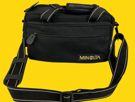 Minolta Large Black SLR Camera Bag Hot on Sale