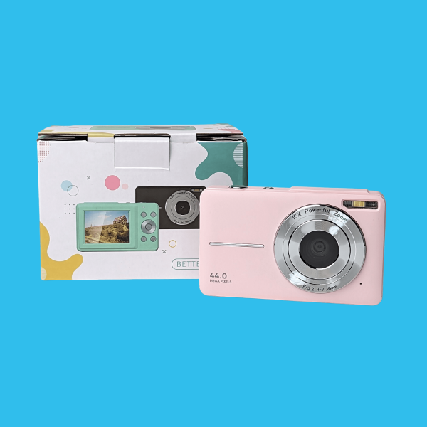 Retro Pink Compact Digital Camera - Digicam Cheap