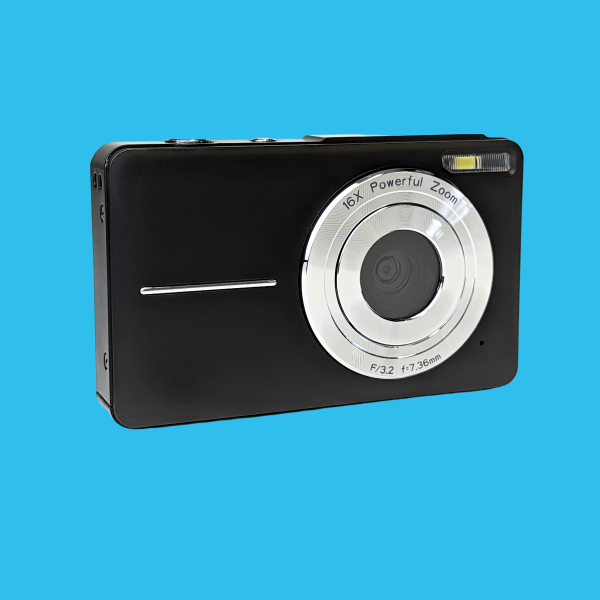 Retro 90’s Digital Compact Camera Digicam - Black Hot on Sale