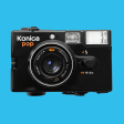 Konica POP Black 35mm Film Camera Point and Shoot For Discount