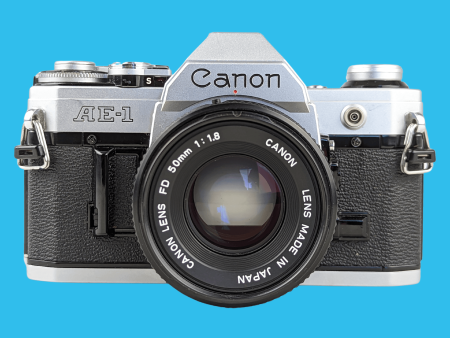 Canon AE-1 35mm SLR Film Camera with Canon Prime Lens For Cheap