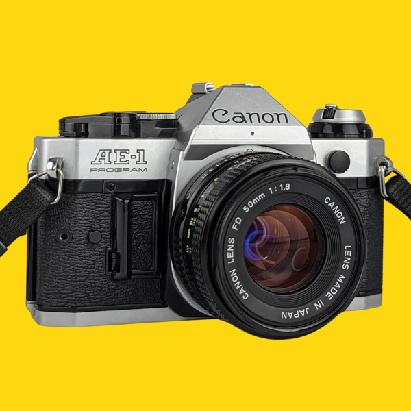 Canon AE-1 Program 35mm SLR Film Camera with Canon Prime Lens Online now