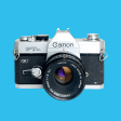 Canon FTb QL 35mm SLR Film Camera With Canon Sc 50mm F1.8. Online Hot Sale