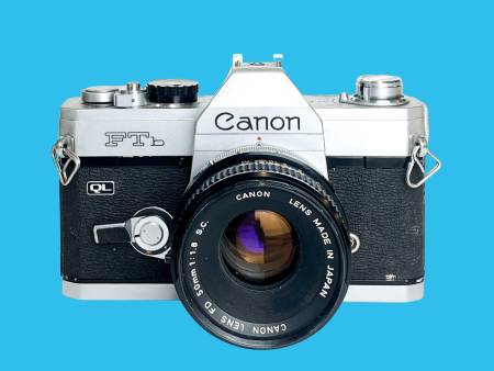 Canon FTb QL 35mm SLR Film Camera With Canon Sc 50mm F1.8. Online Hot Sale