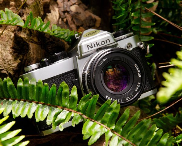 Nikon FE (Silver) 35mm SLR Film Camera With Nikkor 50mm F1.8 Lens For Discount