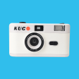 35mm Film Camera Reusable Starter Pack with Flash and 1 x 35mm Film - White KUGO Online Hot Sale