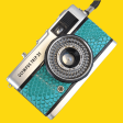 Olympus Trip 35 Turquoise Lizard Leather Point and Shoot 35mm Film Camera Online Hot Sale