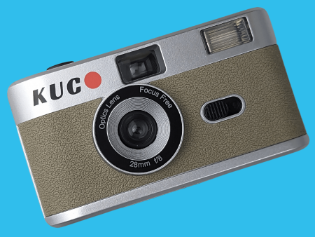 Brand New KUGO 35mm Film Camera Reusable Point And Shoot - Silver Discount