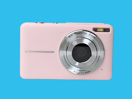 Retro Pink Compact Digital Camera - Digicam Cheap